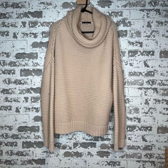 Zara | women knitted cowl turtleneck sweater - Picture 10 of 10